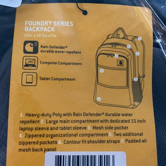 Grey Foundry Series Carhartt Backpack - Picture 3 of 3
